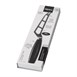 Couteau à fromage à pâte mi-dure manche noir Boska 210 mm