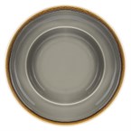 Assiettes à pâtes Olympia Kiln grise 250mm (lot de 4)