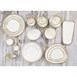 Assiettes à pâtes Olympia Kiln couleur craie 250mm (lot de 4)