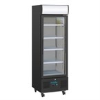 Vitrine réfrigérée positive avec caisson lumineux Polar Série G 218L noire