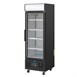Vitrine réfrigérée positive avec caisson lumineux Polar Série G 218L noire