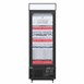 Vitrine réfrigérée négative avec caisson lumineux Polar Série G 412L noire