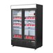 Vitrine réfrigérée négative avec caisson lumineux Polar Série G 920L noire