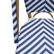 Chaises style parisien en rotin PE Bolero bleues (lot de 2)