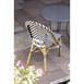 Chaises style parisien en rotin PE Bolero noires (lot de 2)