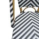 Chaises style parisien en rotin PE Bolero noires (lot de 2)