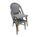 Chaises style parisien en rotin PE Bolero noires (lot de 2)