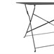 Table de terrasse pliable Bolero noire 1100 x 700mm