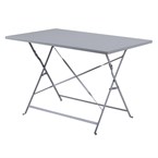 Table de terrasse pliable Bolero grise 1100 x 700mm