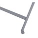 Table de terrasse pliable Bolero grise 1100 x 700mm