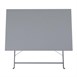 Table de terrasse pliable Bolero grise 1100 x 700mm