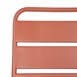 Chaises à lattes en acier Bolero terracotta (lot de 4)