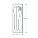 Set de couverts en papier compostables Vegware 4 en1