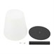 Lampe de table IP44 LED dimmable sans fil avec 3 étiquettes ardoises Securit
