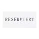 Chevalets table réservée Securit "Reserviert" (lot de 5)