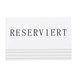 Chevalets table réservée Securit "Reserviert" (lot de 5)