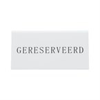 Chevalets table réservée Securit "Gereserveerd" (lot de 5)