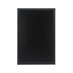 Ardoise murale cadre en bois noir avec feutre craie et fixations Securit 40x60cm