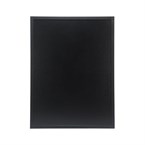 Ardoise murale cadre en bois noir avec feutre craie et fixations Securit 60x80cm
