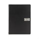Protège-menu en cuir recyclé brut Securit Gamme Leather A4 noir