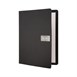 Protège-menu en cuir recyclé brut Securit Gamme Leather A4 noir