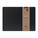 Set de table en cuir recyclé brut Securit Leather noir