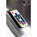 Porte-menu mural à LED couleurs en inox Securit 4xA4 