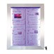 Porte-menu mural à LED couleurs en inox Securit 4xA4 