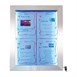 Porte-menu mural à LED couleurs en inox Securit 4xA4 