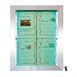 Porte-menu mural à LED couleurs en inox Securit 4xA4 