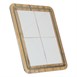 Porte-menu en bois Securit 4xA4 avec poteau et socle