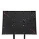 Porte-menu à LED blanches en acier noir Securit 8xA4 avec poteau et socle