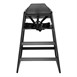 Chaise haute en bois Bolero noire