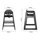 Chaise haute en bois Bolero noire
