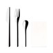 Sets de couverts jetables légers en inox Comas (lot de 50)