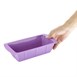 Moule à cake flexible en silicone Hygiplas violet 