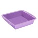 Moule à gâteau carré flexible en silicone Hygiplas violet 245mm