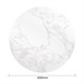 Plateau de table rond effet marbre Bolero blanc 600mm