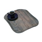Plateau rectangulaire polyester aspect bois Cambro Century 26x32cm olivier clair 
