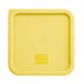 Petit couvercle carré pour boîte de conservation Hygiplas jaune 
