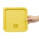 Petit couvercle carré pour boîte de conservation Hygiplas jaune 