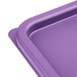 Couvercle carré en polyéthylène pour boîte alimentaire Hygiplas violet