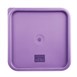 Couvercle carré en polyéthylène pour boîte alimentaire Hygiplas violet