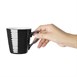 Mugs Aroma Olympia Café noirs 340ml (lot de 6)