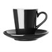 Tasses à flat white Aroma Olympia Café noires 170ml (lot de 6)
