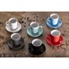 Tasses à flat white Aroma Olympia Café noires 170ml (lot de 6)