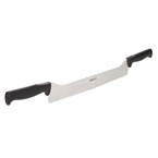 Couteau droit à deux poignées noir Boska 330mm