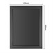 Ardoise murale avec cadre en bois noir Olympia 450x600mm