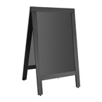 Panneau de trottoir avec cadre en bois noir Olympia 500x850mm
