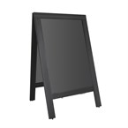 Panneau de trottoir avec cadre en bois noir Olympia 700x1200mm